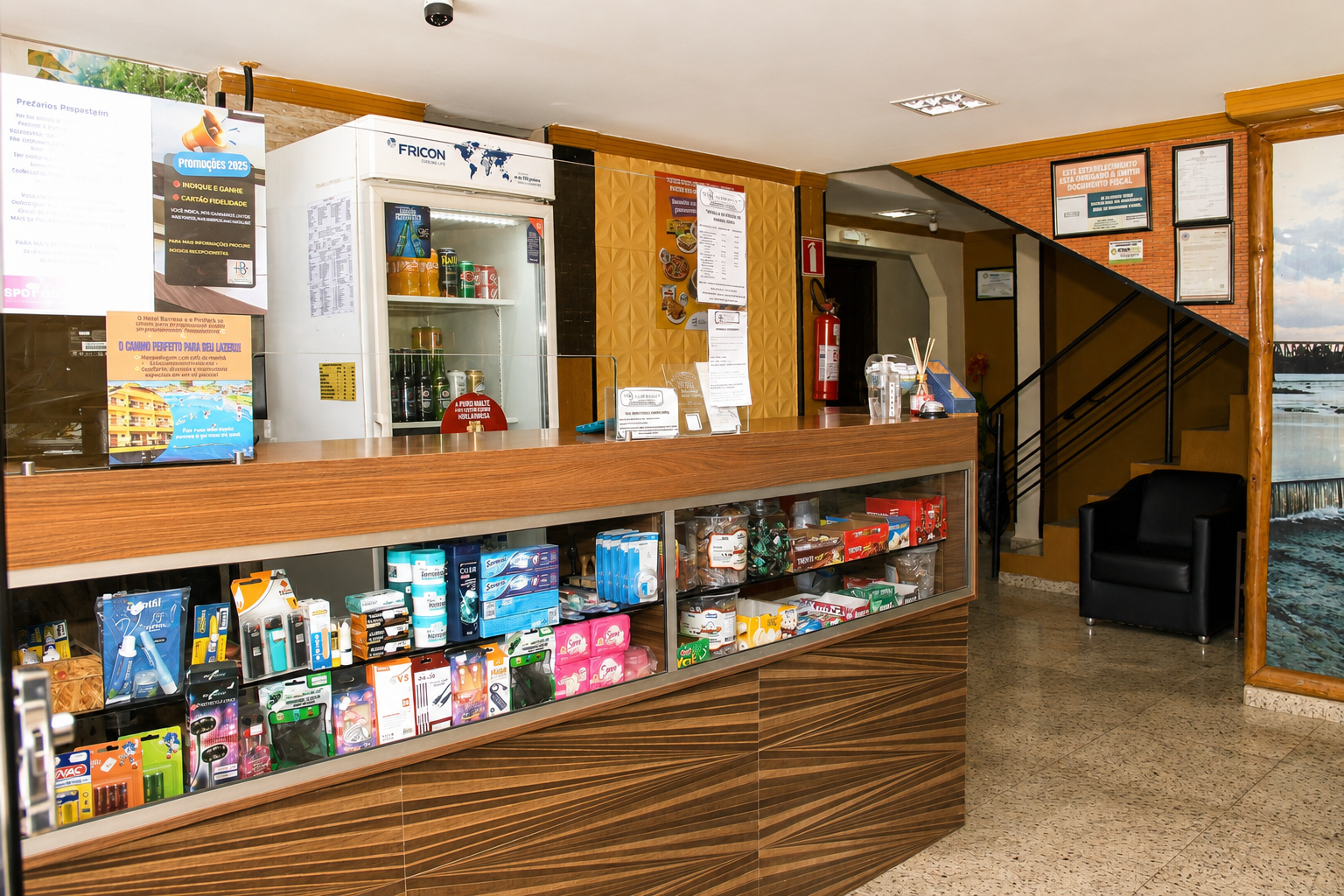 Recepção do Hotel Barroso